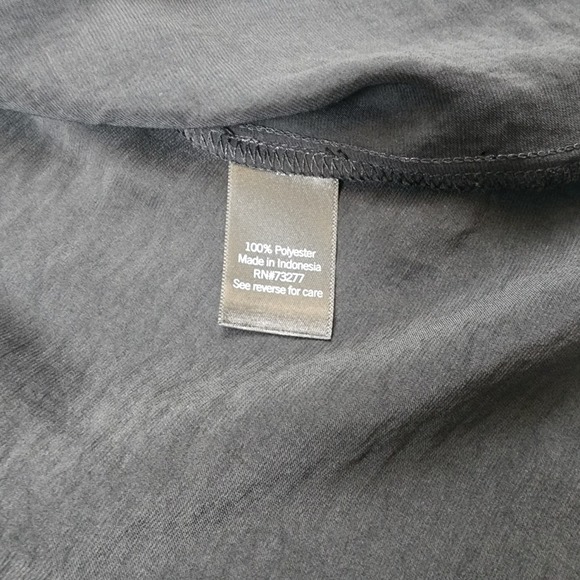 Simply Vera Vera Wang Black Belted Shirt Dress Tie Waist Midi Knee Length XXL - Picture 9 of 13